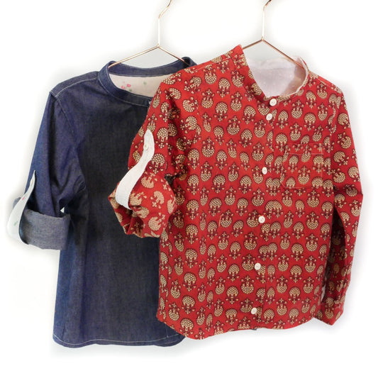 Paris Kids Shirt Sewing Pattern - Kids 3/12 - Ikatee