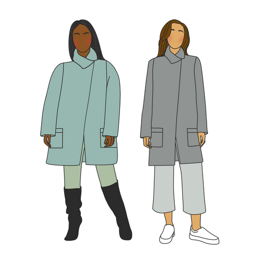 Vienne Coat Sewing Pattern - Size Me