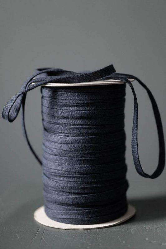 Recycled Cotton Drawstring - Navy - Merchant & Mills (Sold Per Meter)