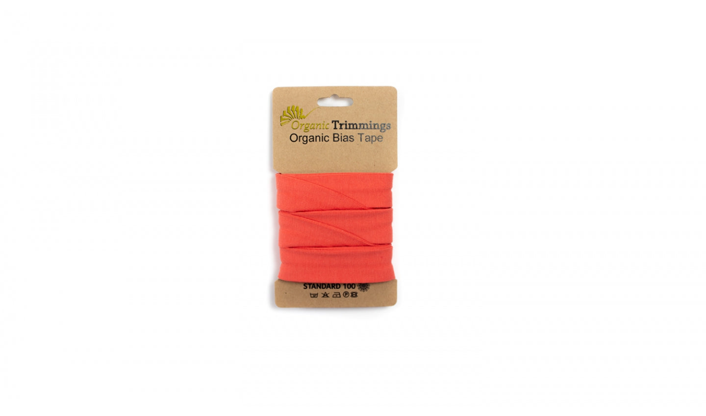 Organic Cotton Jersey - Bias Tape x 3m - European Import - Oeko-Tex® (Multiple Colors)