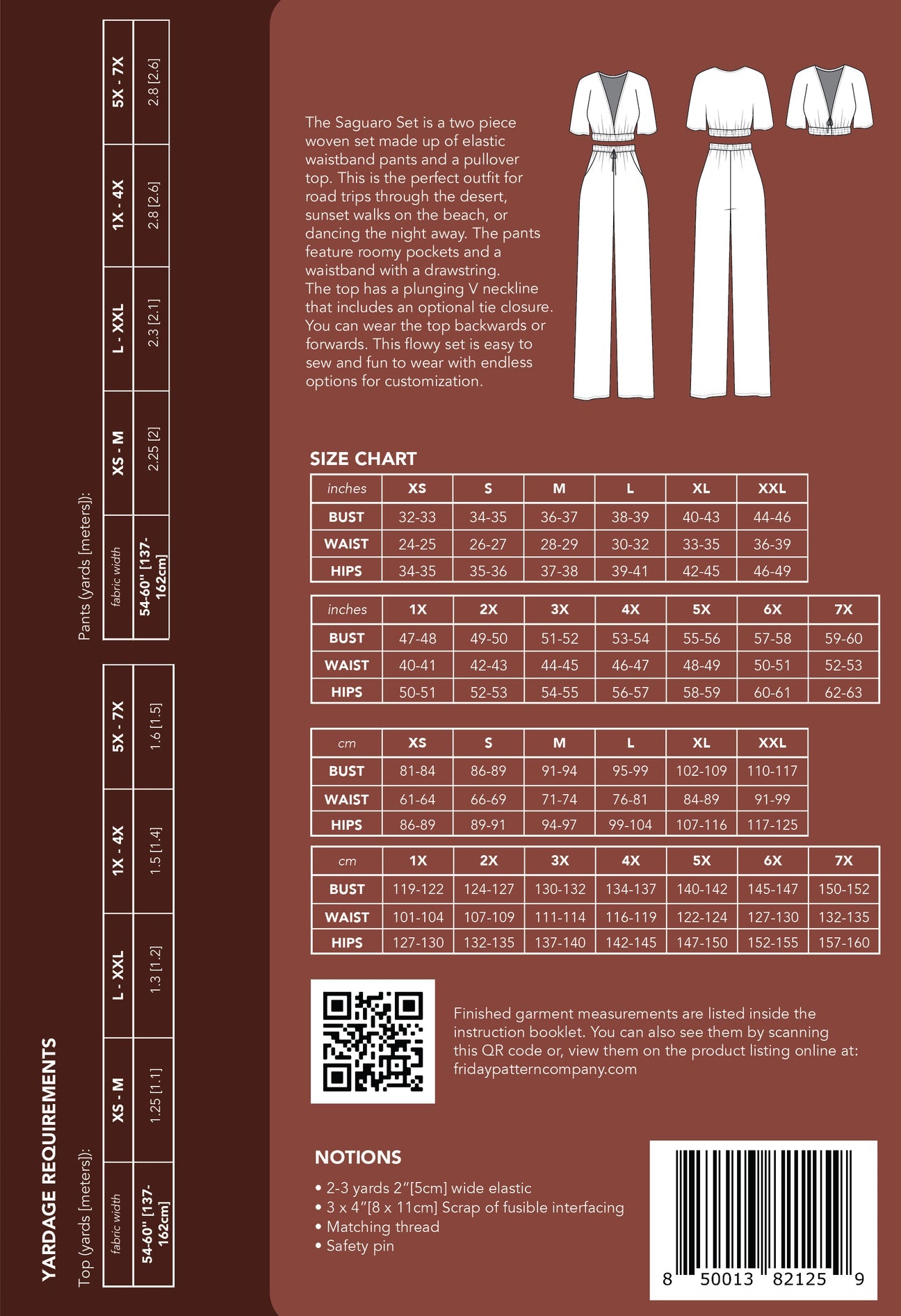 Saguaro Set Pattern - Friday Pattern Company