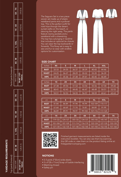 Saguaro Set Pattern - Friday Pattern Company