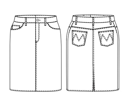 The Clementine (Skirt) Womens PDF Pattern - Merchant & Mills