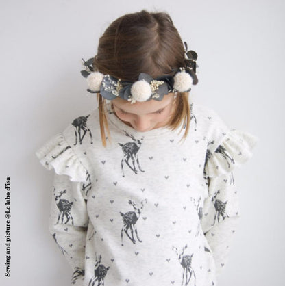 Jasmin Sweatshirt & Dress Sewing Pattern- Kids 3/12Y - Ikatee