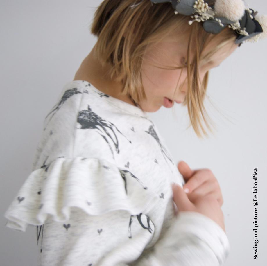 Jasmin Sweatshirt & Dress Sewing Pattern- Kids 3/12Y - Ikatee