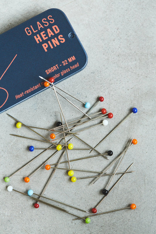 Glass Headed Pins 32mm - Sewply