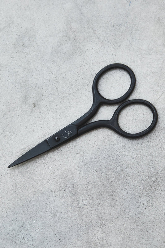 Small Thread Scissors - Black or Steel - Sewply